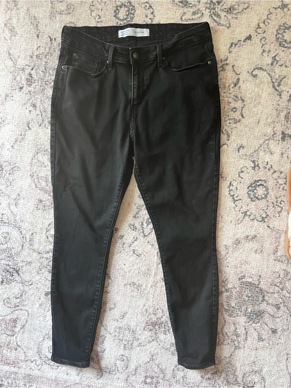 Signature by Levi Strauss Black Skinny Jeans for Women
